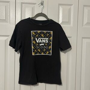 Vans Kids Black and Yellow Graphic Tee